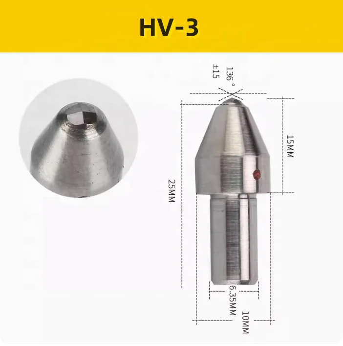 HRC-3 Hardness Testing Instrument Tools Rockwell Diamond Indenter Brinell Steel Ball Indenter