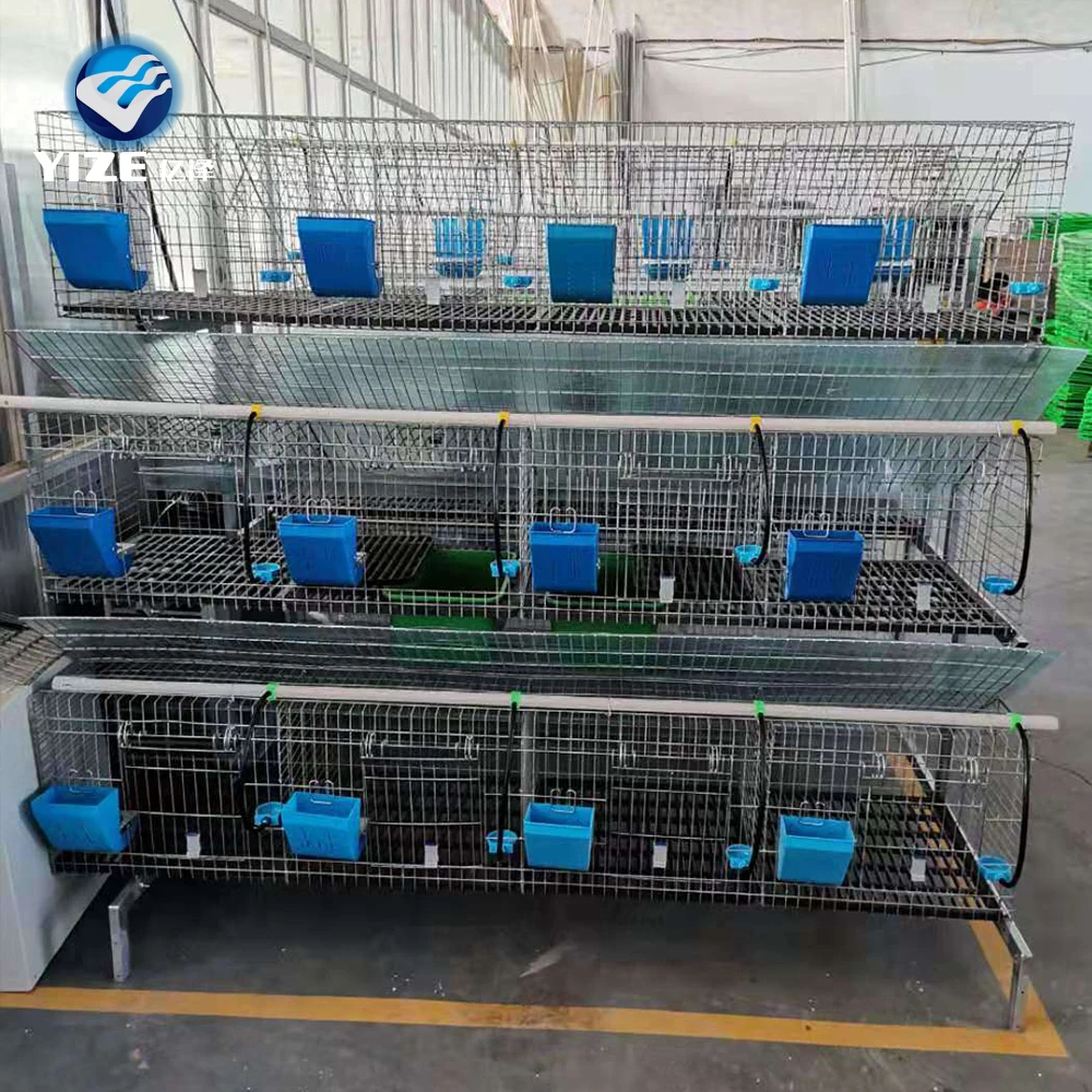 Hot Sell Cheap Rabbit Cages With Plastic Trays /two Story Rabbit Cages