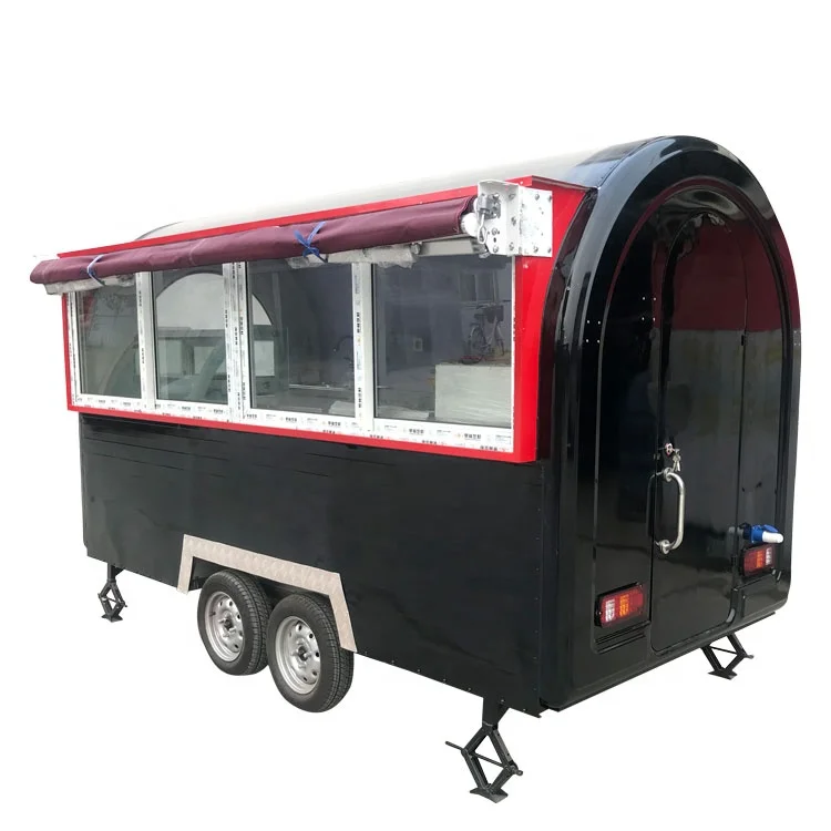 TUNE Mobile Fast Food Truck Hot Dog Caravan Food Cart Concession Stand for Sale