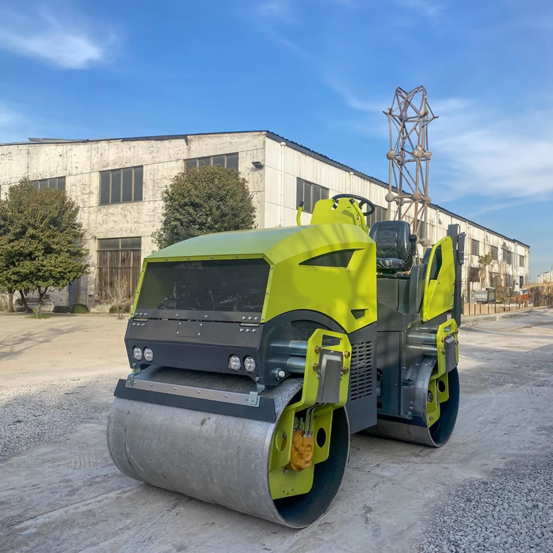 SECSUN New Design Construction Machine Double Drum 3 Ton 4 Ton 5 Ton 8 Ton Vibratory Road Roller for Sale