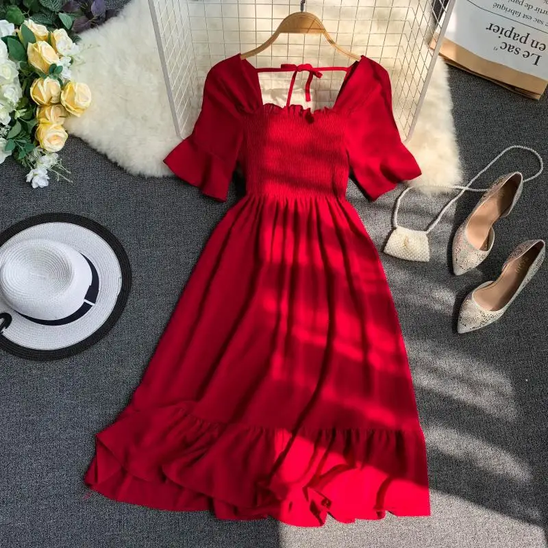 Gaun Katun Latest Hot Dress Casual 