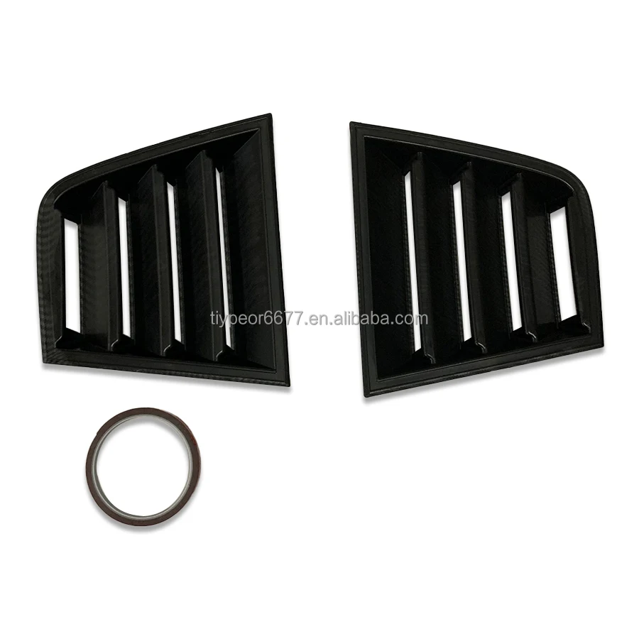 product tiypeor rear window louvers carbon fiber look side louver decoration body exterior accessories for dodge charger srt 2011 2022-4