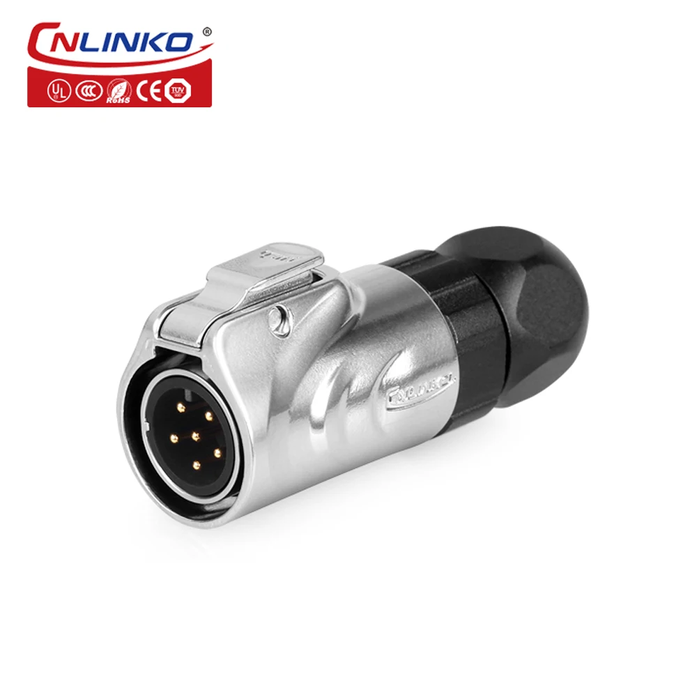 CNLINKO LP12 6 Pin IP68 Waterproof Automotive Electrical Male and Female Connector