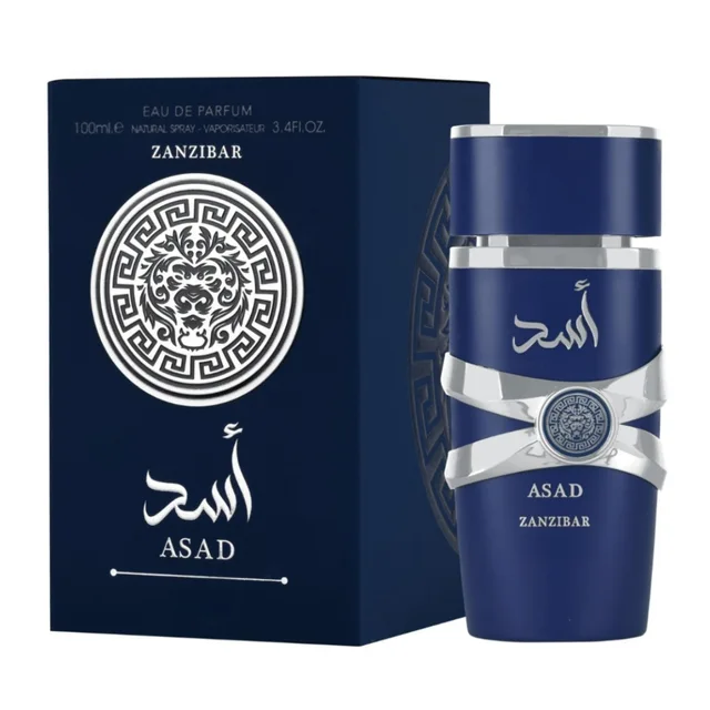 High quality 100ml luxury blue ASAD Long Lasting Perfume for women and Men wholesale Dubai Arabic