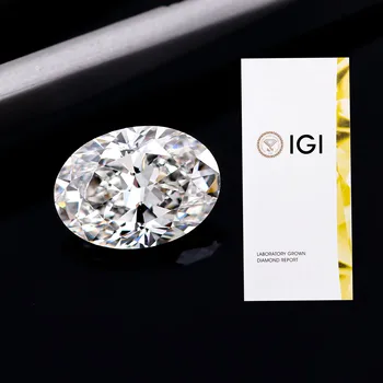 Wholesale Igi Certified Lab Grown Brilliant Cut Oval Diamond 3.2 Carat ...