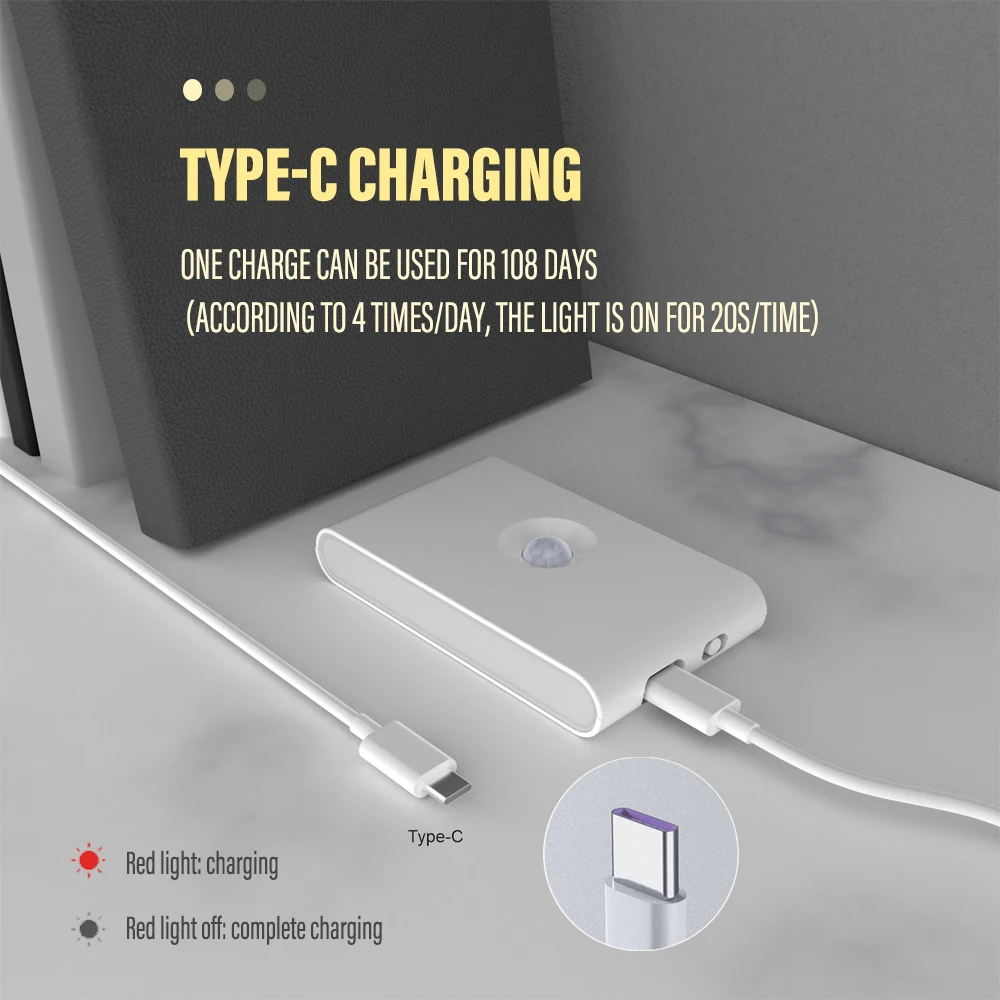 product wireless usb charging human body induction led induction night light-45