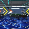 billiards room carpet-Dark blue