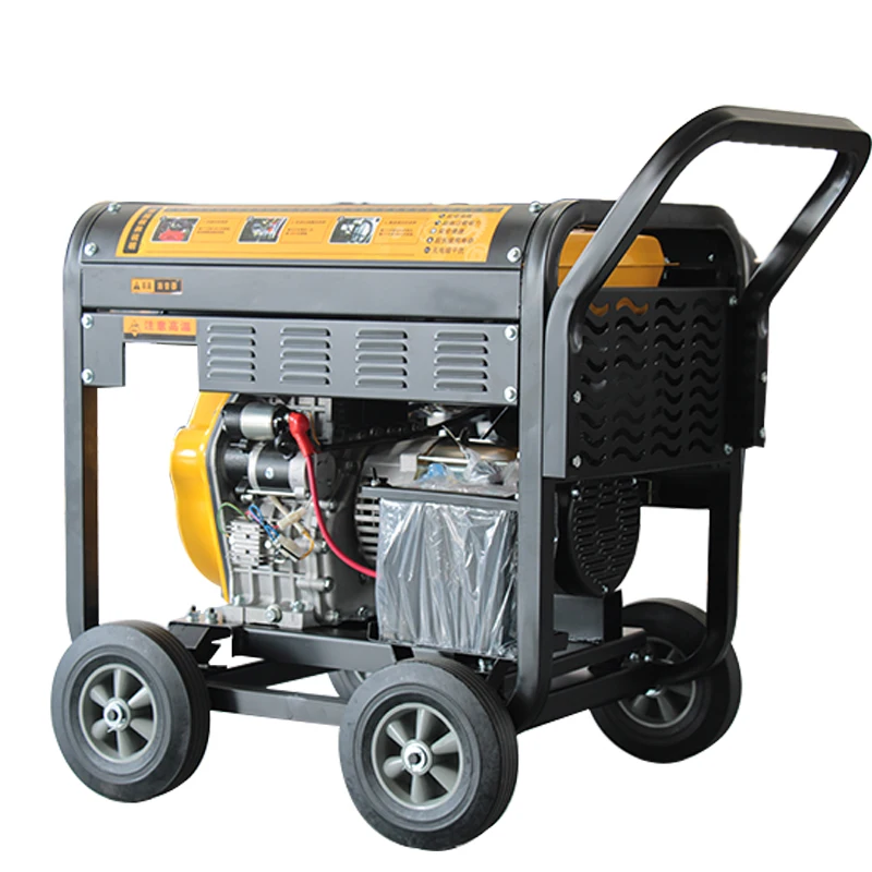 Tavas Supplier Open Frame Generators 3/4/5/6/7/8kw Recoil Start Single /Three Phase Portable Open-Type Diesel Electric Generator