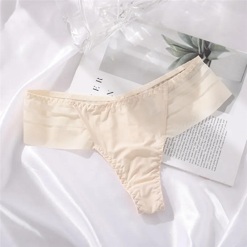 Sexy Women's Panties Seamless Thong Breathable Lace Thin Pantie - Buy ...