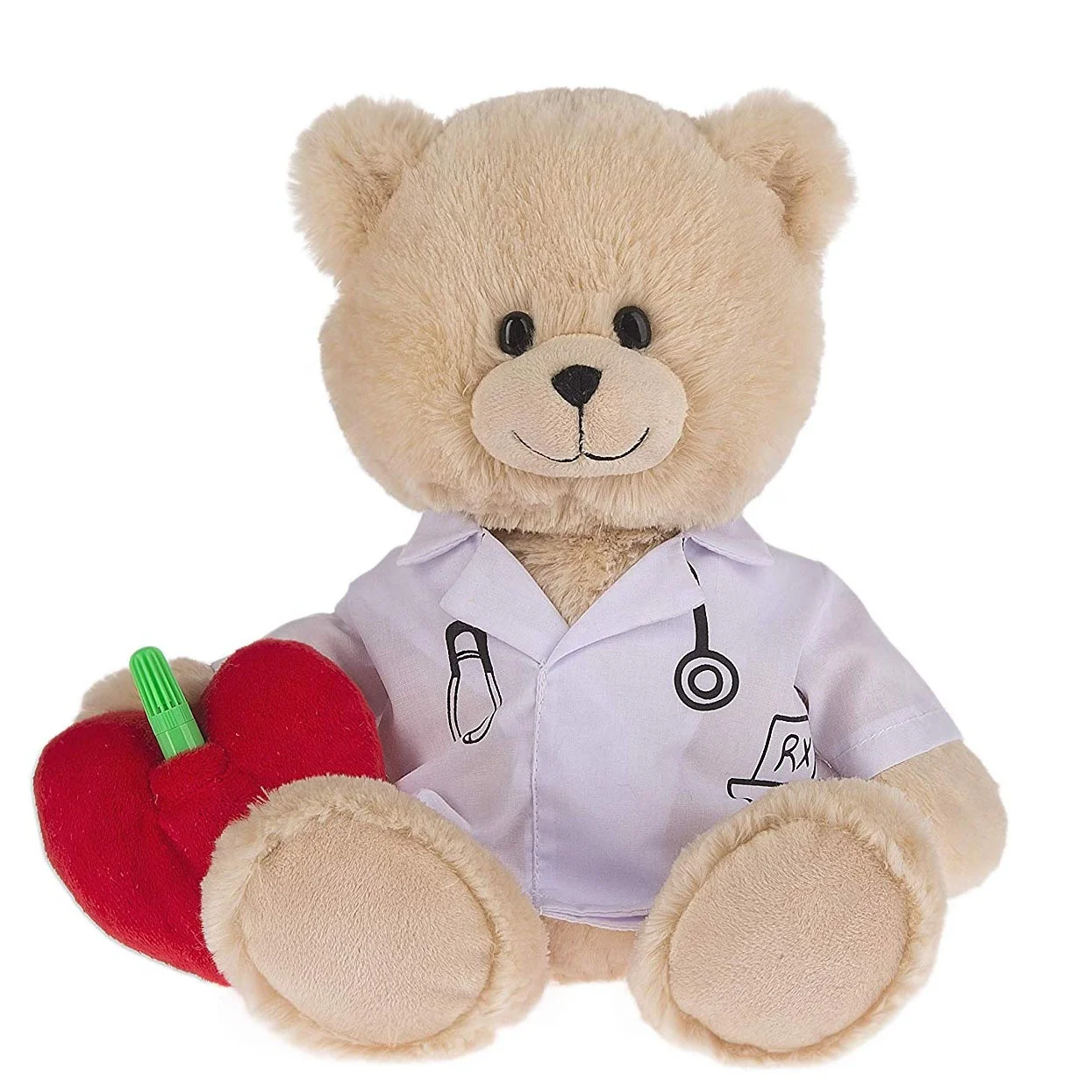 Get Well Teddy Bear with Gray Hoodie 9 Stuffed Animal Plushie Doll for  Comfort and Love with Get Well Soon Card (Tan Nose)