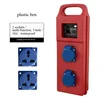 Pure copper plastic box, 2-position, waterproof, 3-hole