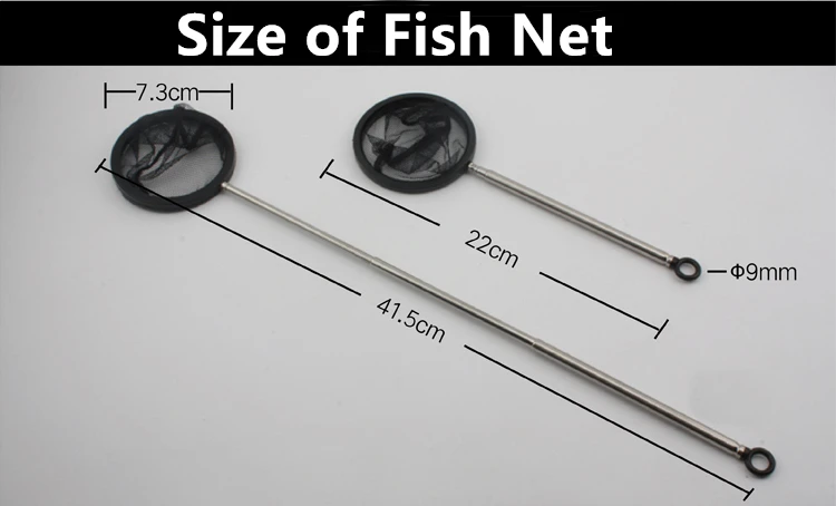 Aquarium Extendable Betta Fish Net Fish Catcher for Fish Tank