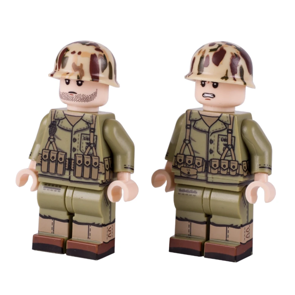 *US SELLER* WW2 British Custom Military Army Soldier Figures Building Block Set