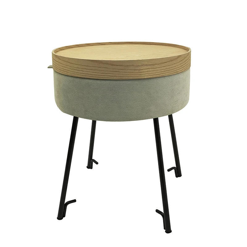 Living Room Bedroom Footstool Velvet Storage Ottoman Stools With Storage Round Footrest Stool With Tray