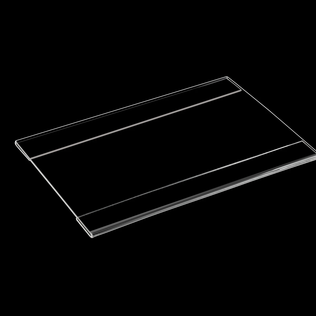 Wholesale Supermarket Display Mini Acrylic Sign Price Label Holder Clear Plastic Price Tags Holder details