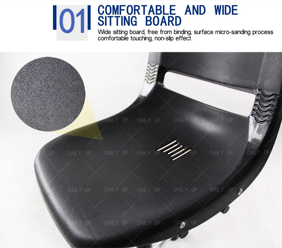 Simple Design Revolving Office Chair Lifting And Breathable Computer Chair With Universal Wheels For Meeting And Conference