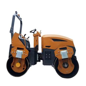 Heavy machinery double drum vibrating mini road roller