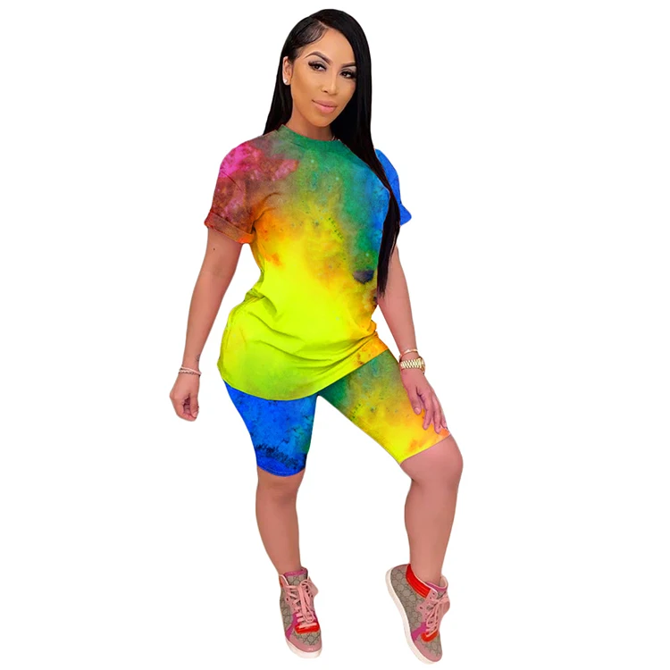 tie dye two piece set