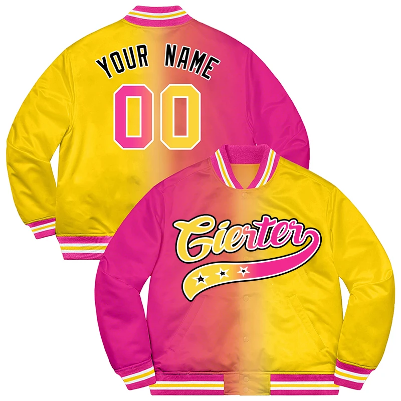 Custom Men's Unique Baseball Jacket Casual Sweatshirt Personalized Stitched Name Baseball Jackets For Men