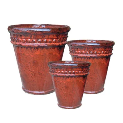 Wholesale European-Style Glazed Ceramic Flower Pots Outdoor Designed for Home & Nursery Use Floor Planting Shopping Mall Use