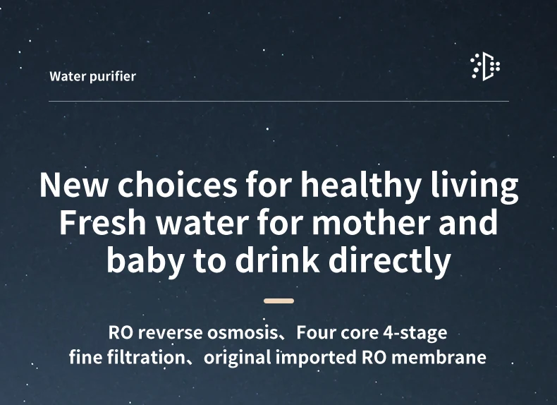 800G Reverse Osmosis Home Use Water Filter Life Reminder TDS Display Drinking Water Manufacturing Vendor