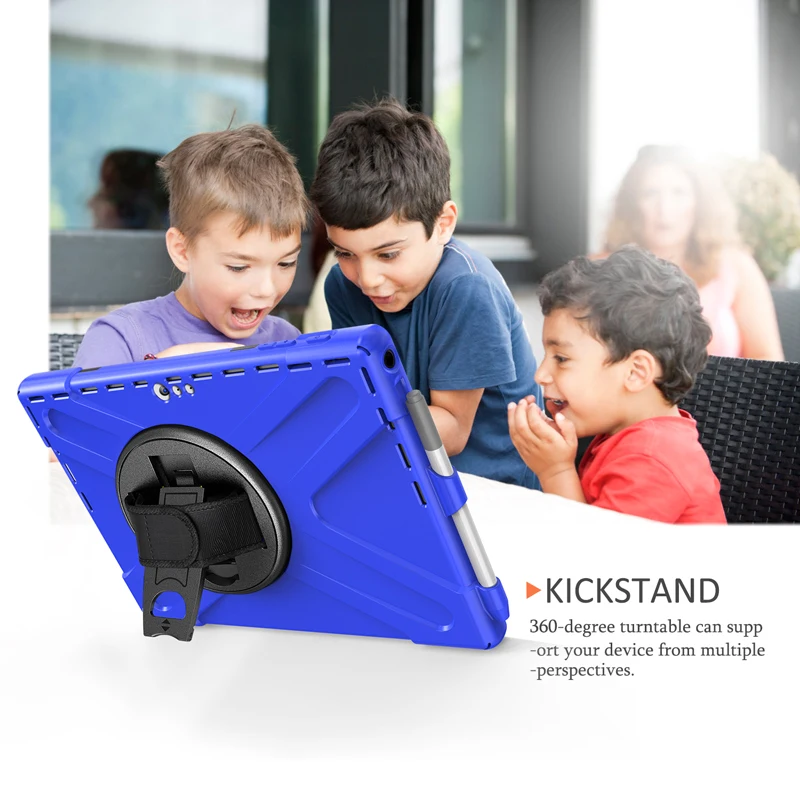 Силиконовый прочный чехол 12,3 дюйма из поликарбоната со слотом для ручки для Microsoft surface pro 4 5 6 7 с гибкой подставкой и ремешком