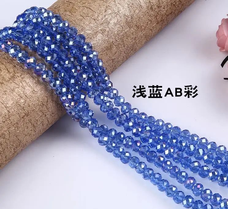 hotsale crystal glass beads rondelle glass