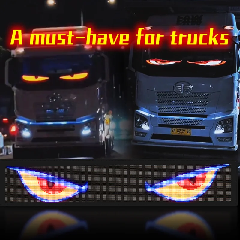 トラックデビルアイライトカーLEDソフトスクリーン超薄型