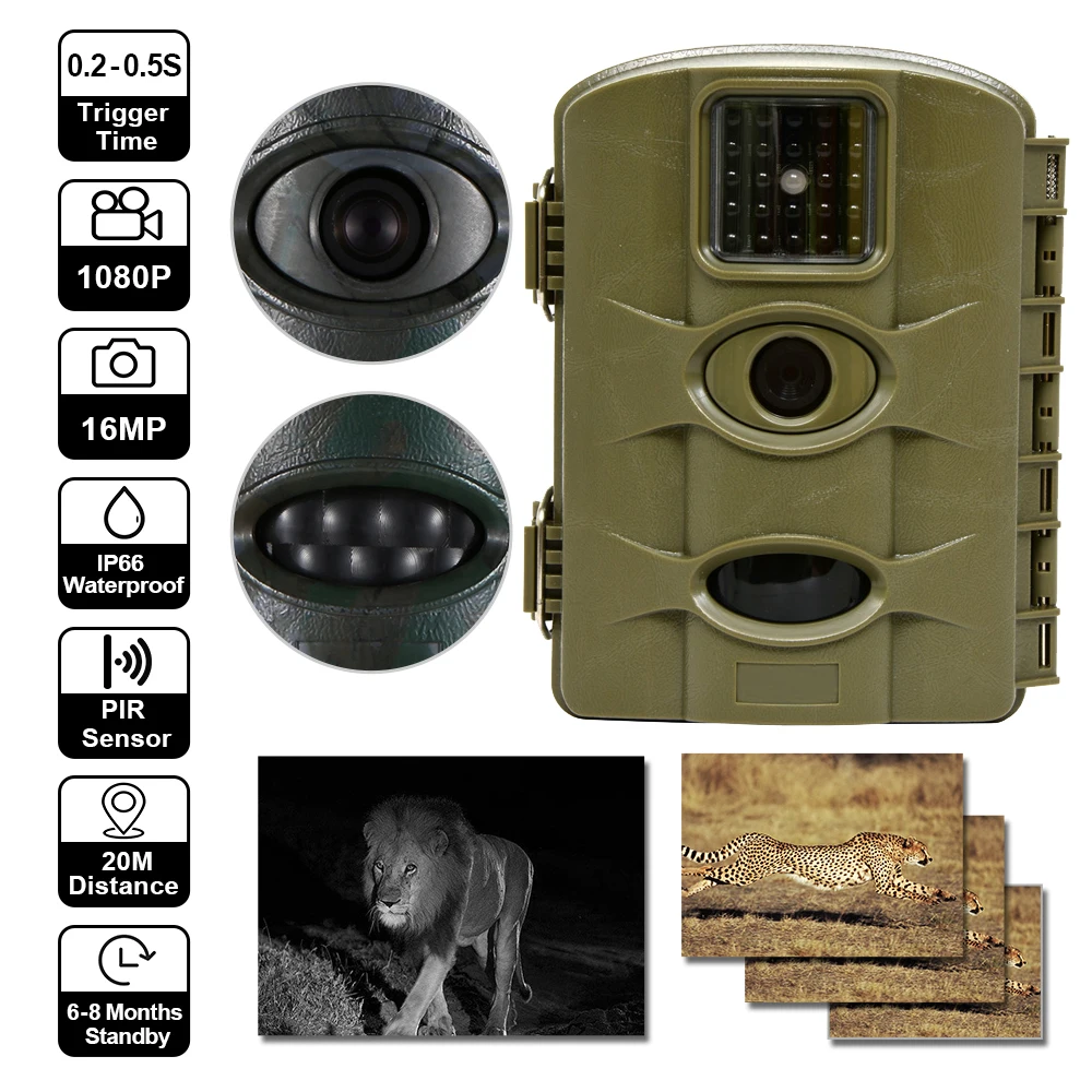 Factory Direct Offer Cheap Hunting Trail Game Camera with Night Vision and Long Battery Life