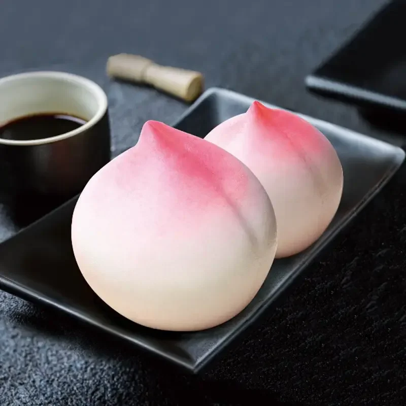 Frozen Peach Bun Stuffed with Red Bean Cantonese Style Red Bean Stuffing Peach Bun