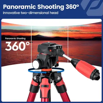 Fotopro Portable Traveling Aluminum Camera Tripod Stand With Rubber Feet product image
