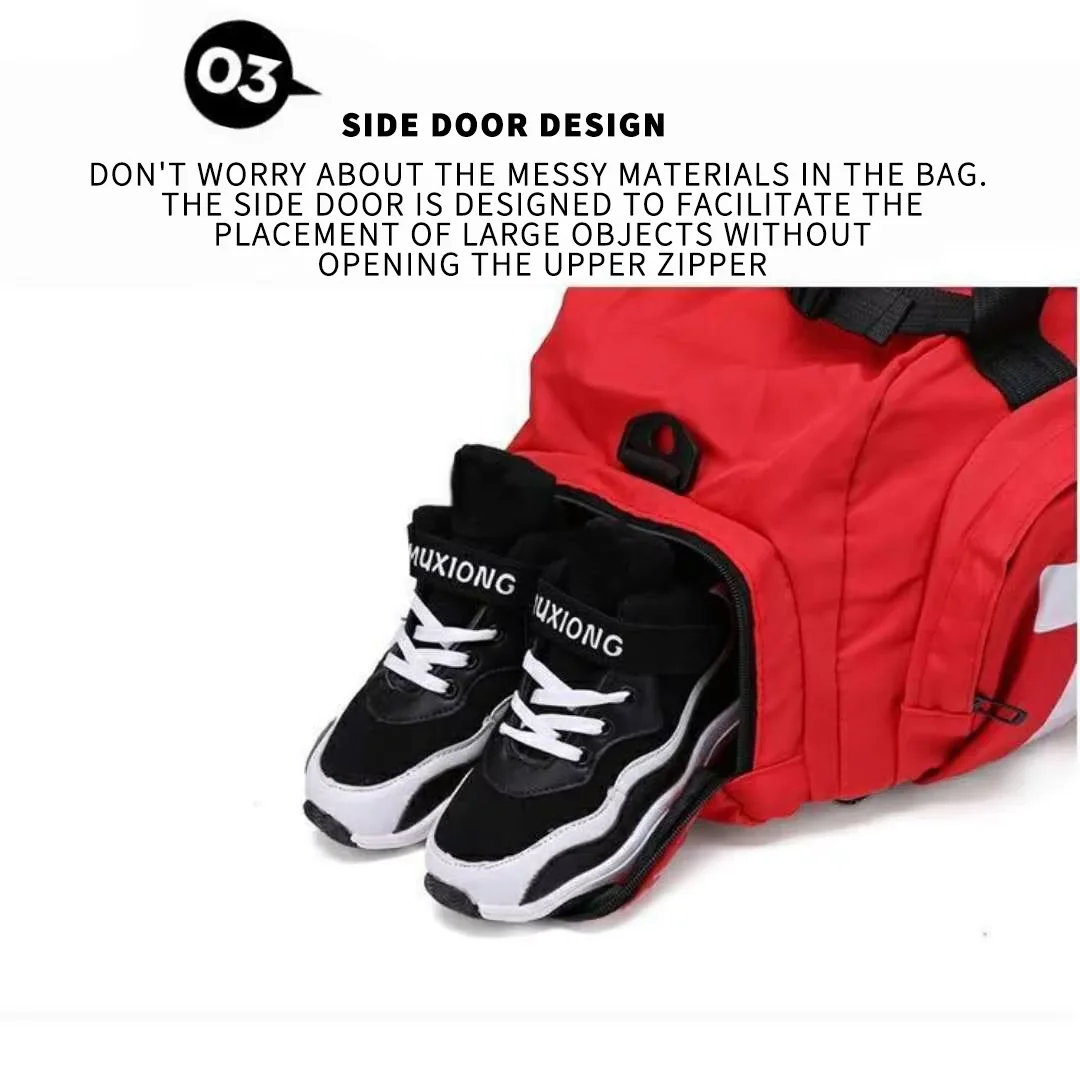Custom Logo Waterproof Nylon Duffel Bag for Yoga & Fitness