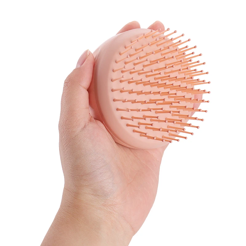 Oem Service Silicone Detangling Hair Brush Curly Head Massager Comb