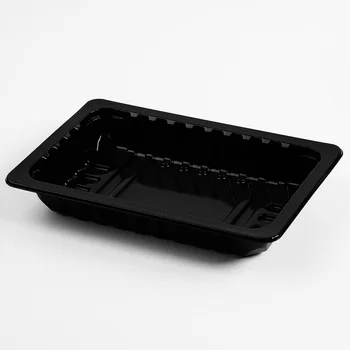Black disposable plastic blister  tray PP material food grade  modified atmosphere packaging  tray for fresh meat