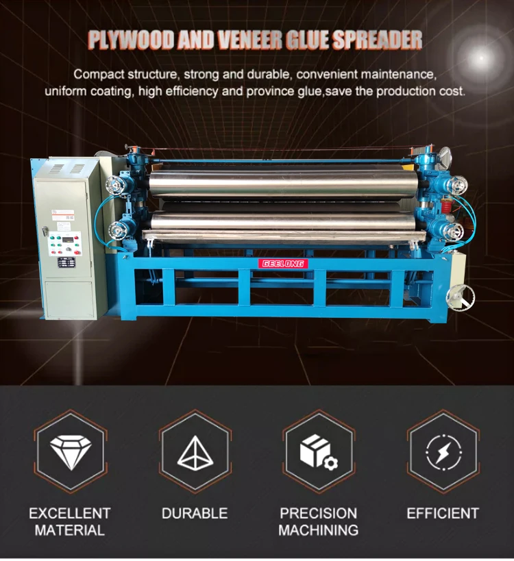 8 Feet Double Side Glue Spreader Machine Glue Speading Machine For