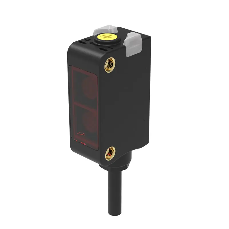 PSE square shape background suppression reflection smart photoelectric sensor red light sensing distance 35cm