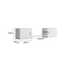 White Storage Locker + Shoe Rack
