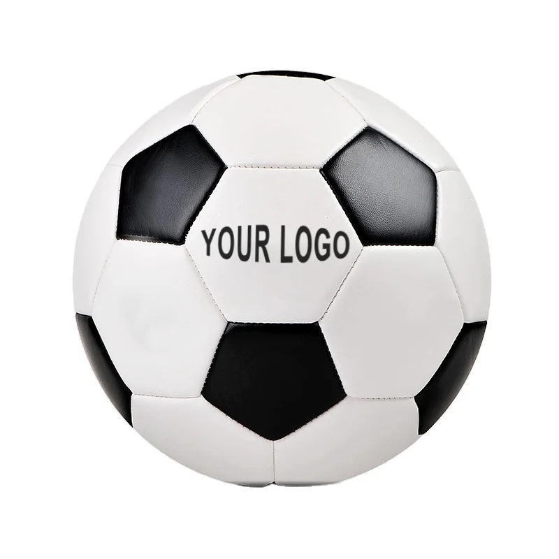 New Design Logo Durable Indoor/Outdoor Training Soccer Ball With Size, White And Red Color, Custom Packaging_voghion.com