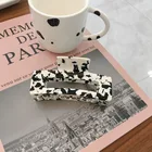 Clips European And American Style Hair Clips Customized Large Marble Resin Plastic Tortoiseshell Cellulose Acetate Big Hair Claw Clips For Women