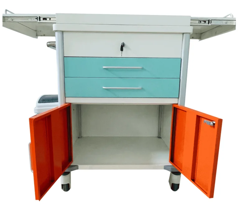 Top Level Factory Price ABS Medical Trolley Hospital Furniture
