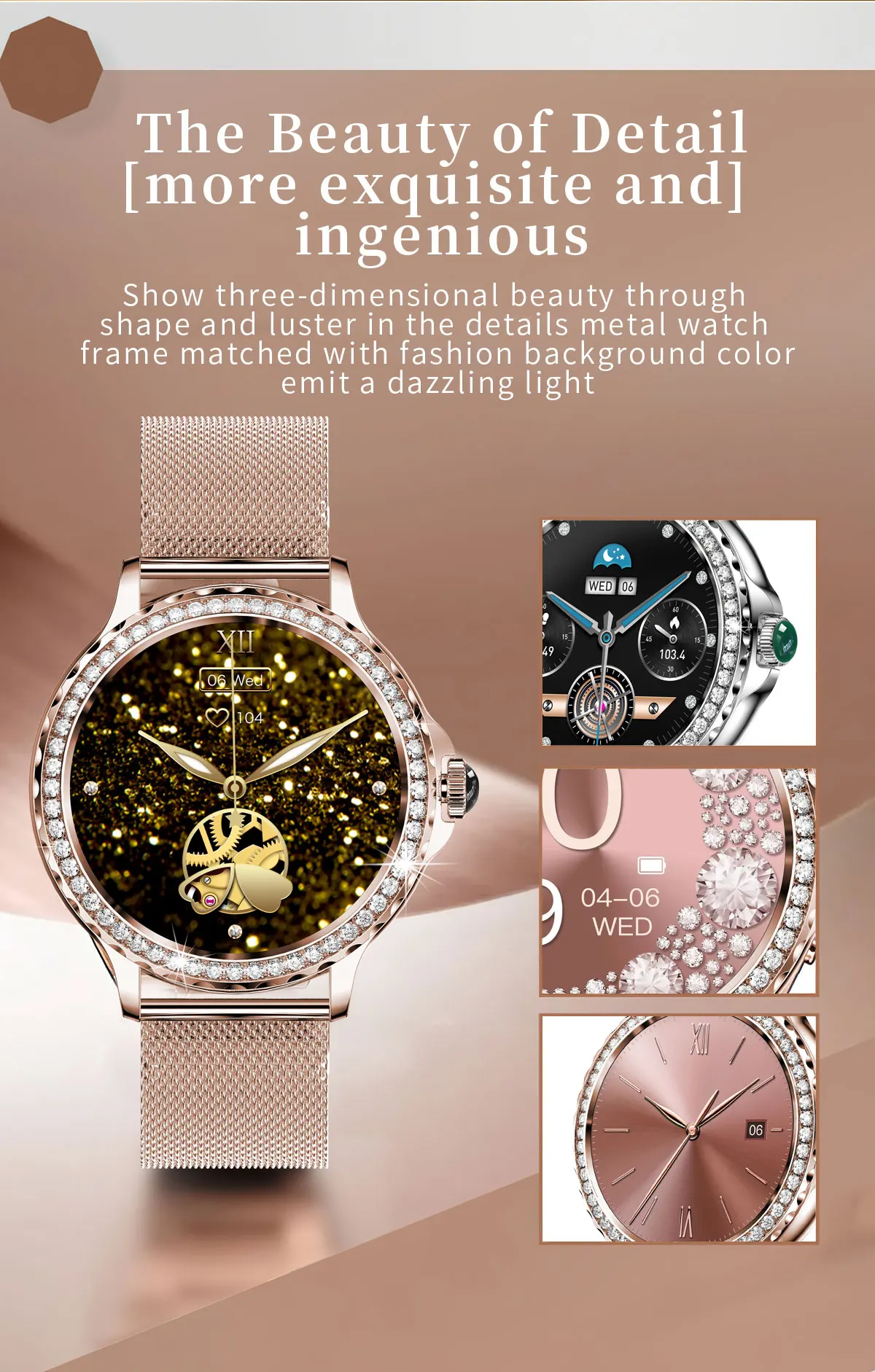 Chinese factory supplier supply  Nx19 2025 Smart Watch For Ladies Ip68 Waterproof Bt Call 1.3inch Multiple Sport Modes Women Smartwatch 2025 Health Monitor - Buy Calorie Counting Smartwatch reloj Smartwatch Cool Waterproof Watches Ladies Ladies Fancy Watches