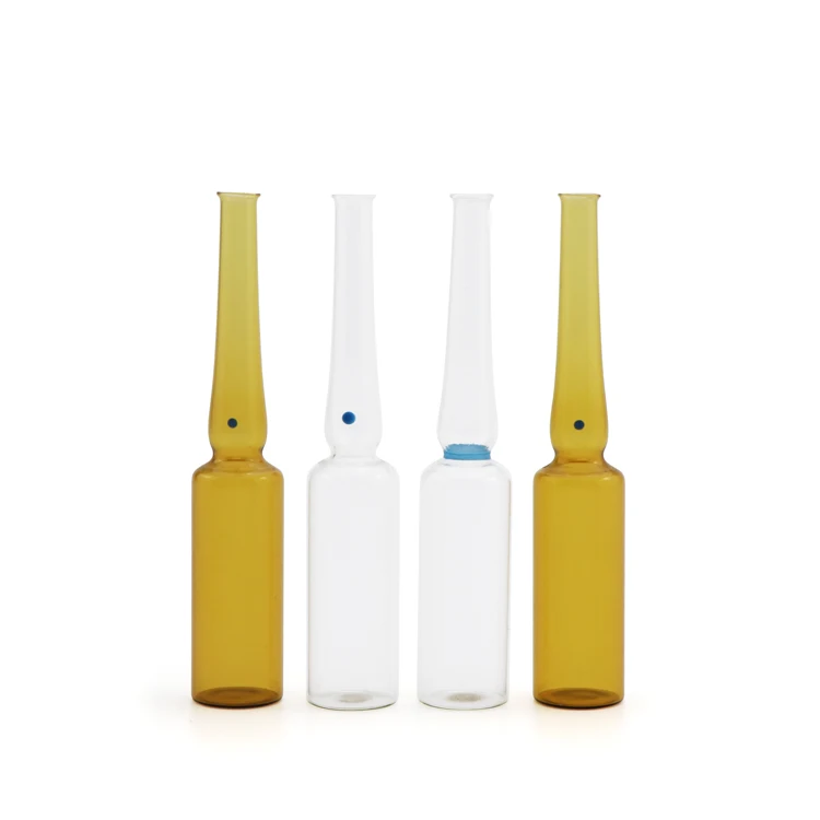 Wholesale clear amber clear injection glass ampoules bottle ampoules vial for pharmaceutical use