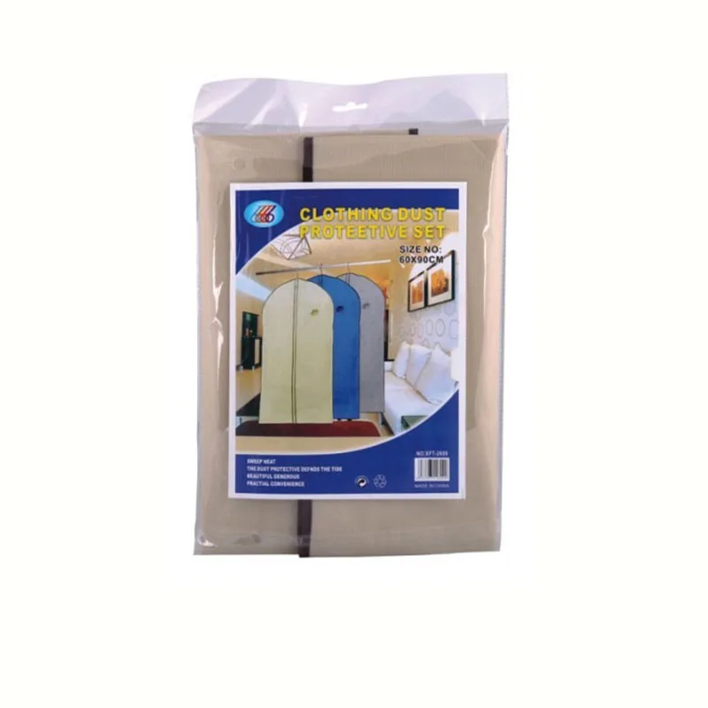Suit Cover with Zipper Nonwoven Garment Bag 60x90cm 60x137cm Clothes Bag Suit Cover Clothes Storage Bag