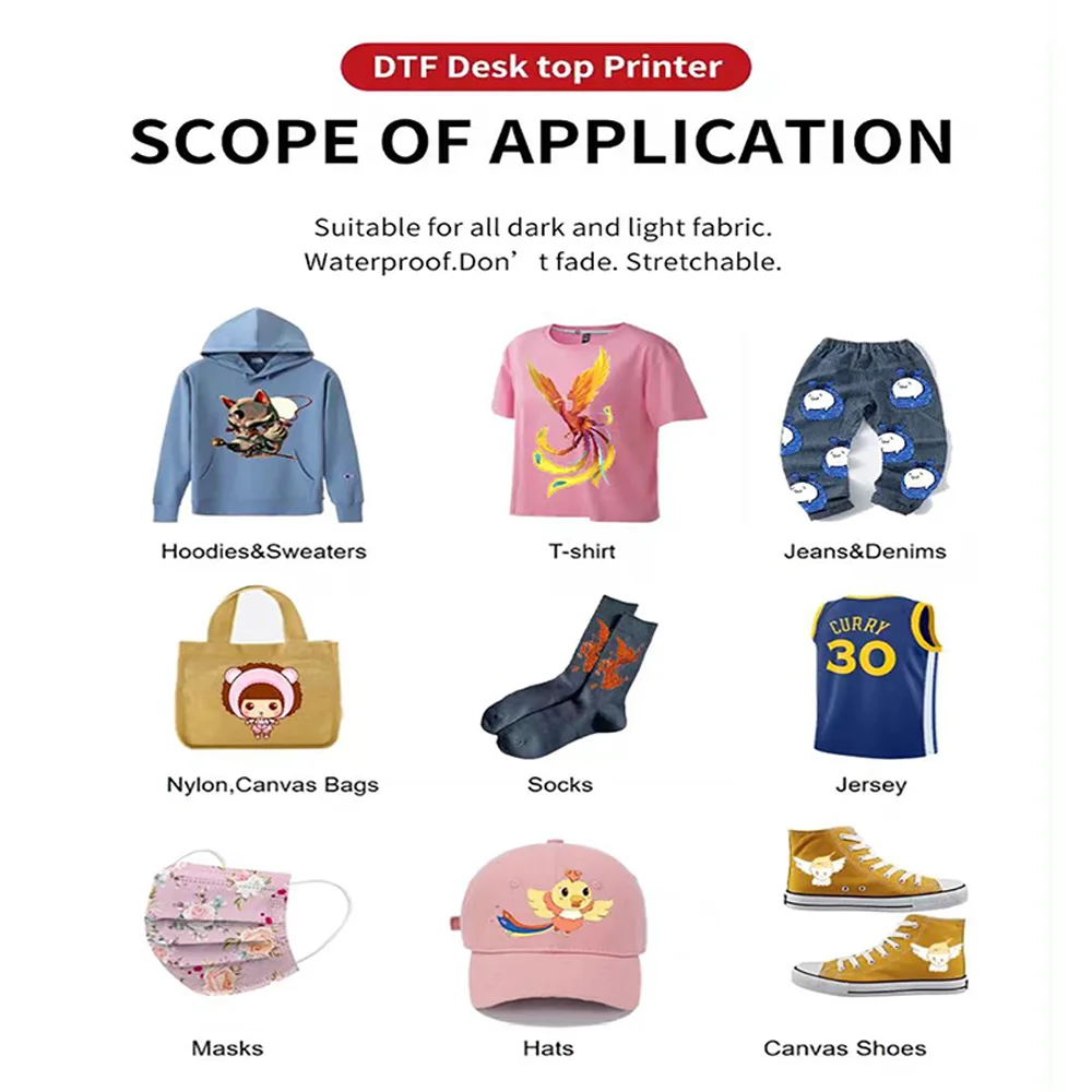 Factory Direct New 60cm Inkjet DTF Printer with 1 Year Warranty Full-Automatic Heat Transfer for T-Shirts and Fabric supplier