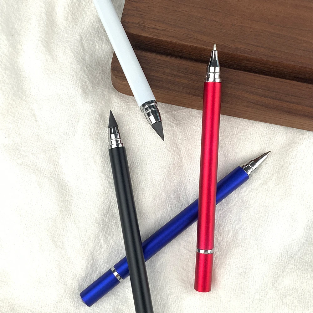 YF Double Tips Pen Ballpoint and Eternal Pencil Pen for School and Office