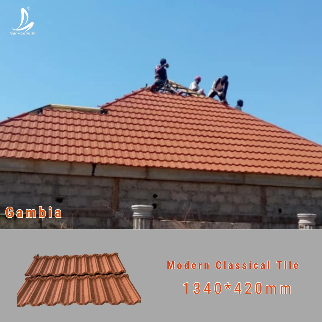 Galvanized Tile Stone Coated Interlocking Roofing Shingles Decorative Roofing