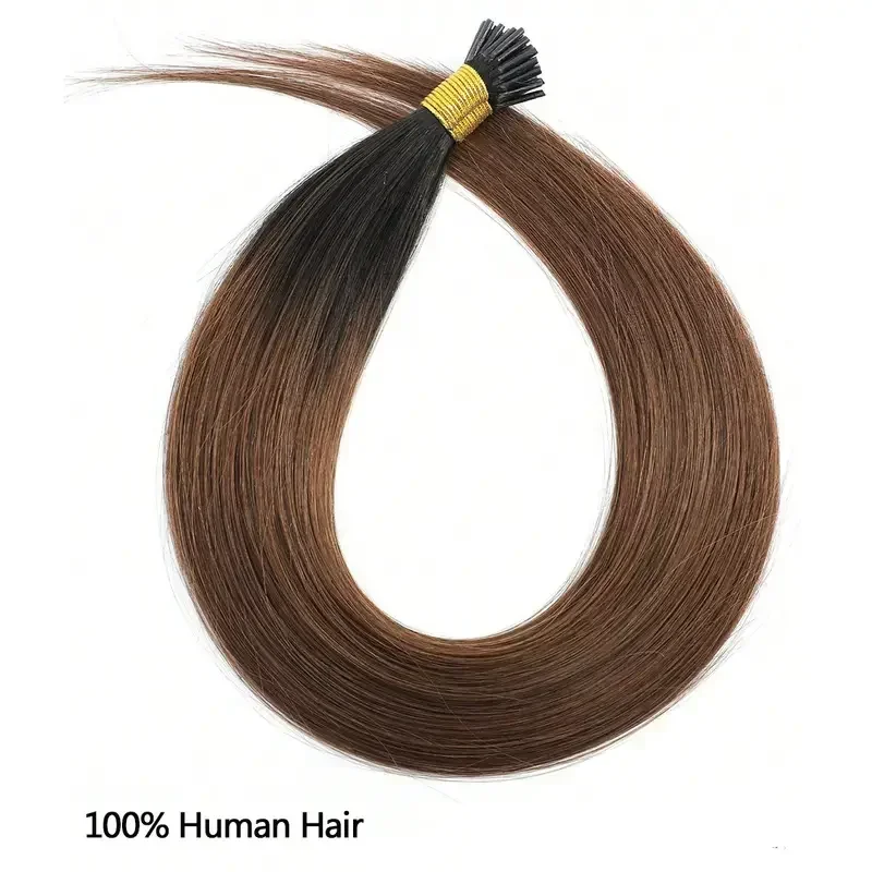 Pacchetti di extension per capelli Remy I Tip color cioccolato_voghion.com