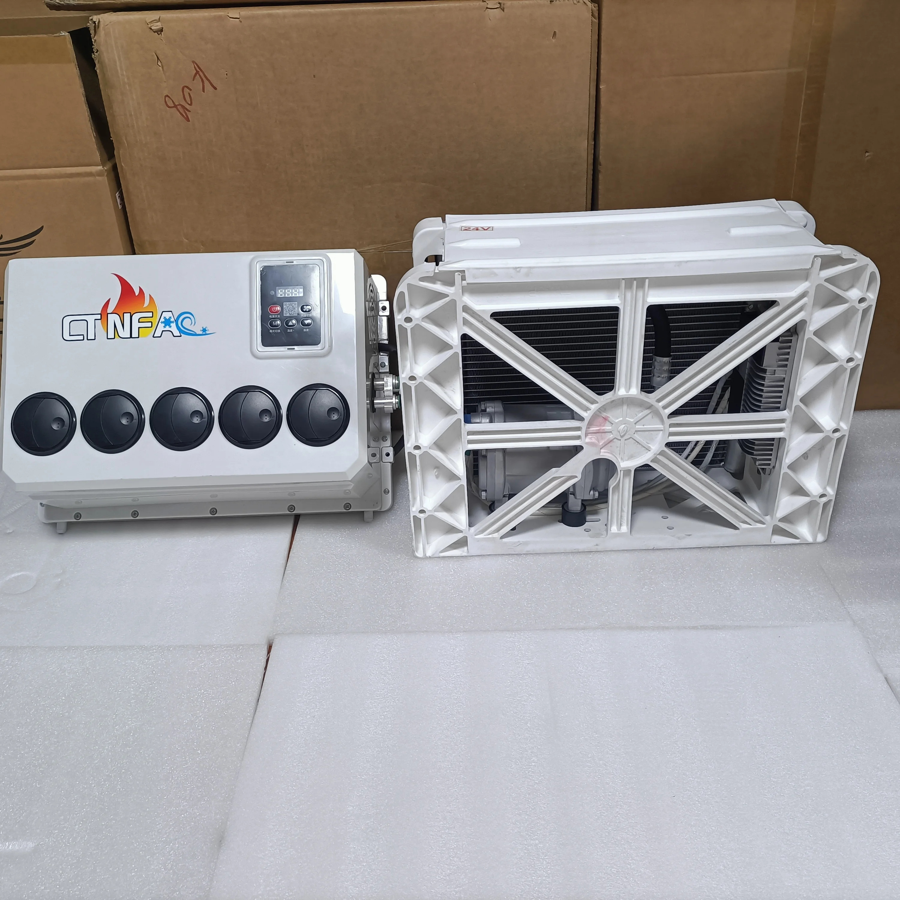 車用エアコンエバポレーターアセンブリ 12V 商用車 RV バン 車両冷凍