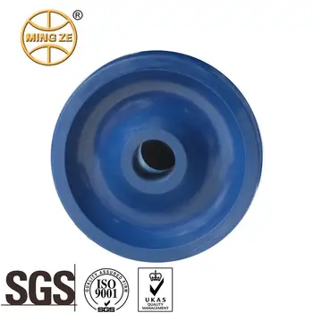 Wholesale 3 Inch Durable PU Caster Wheels Industrial Solid Polyurethane Commercial Wheels 60 Shore D for Plant Handling