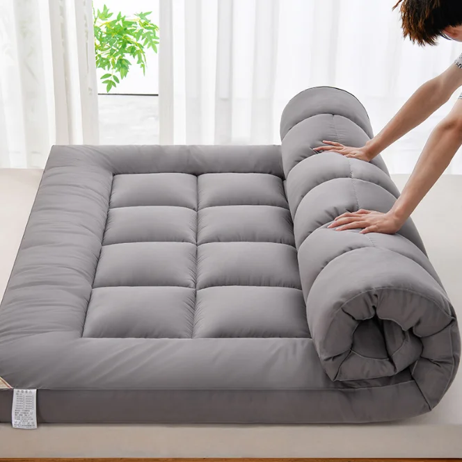 Extra-Thick Soft Mattress Topper  Breathable Microfiber Filling, 100% Cotton Cover